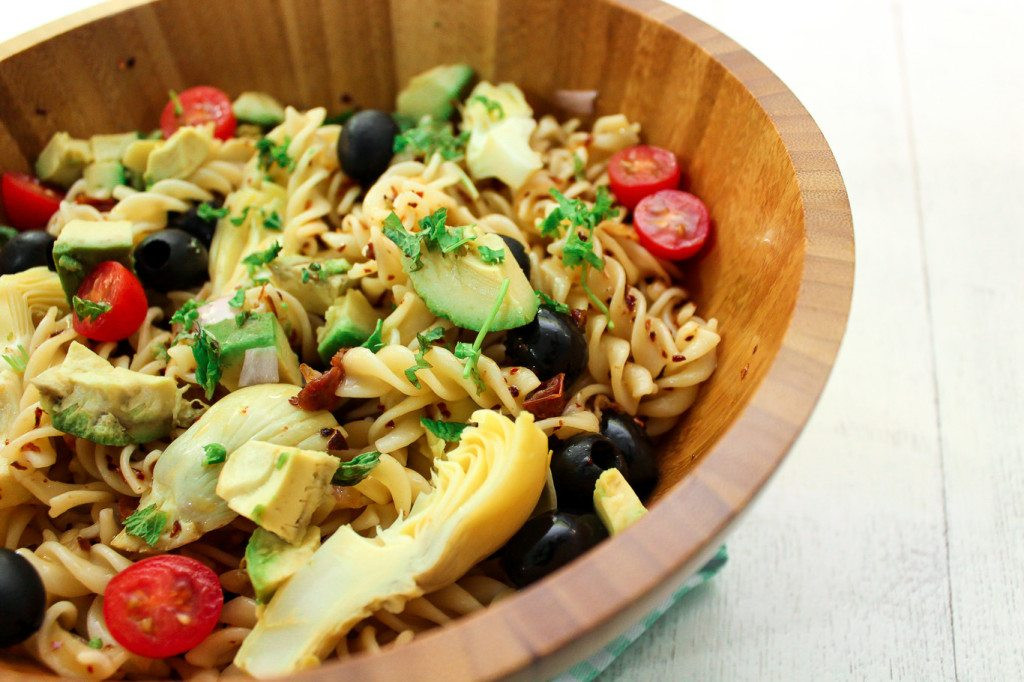 Artichoke Pasta Salad
 Avocado and Artichoke Pasta Salad Maya Kitchenette