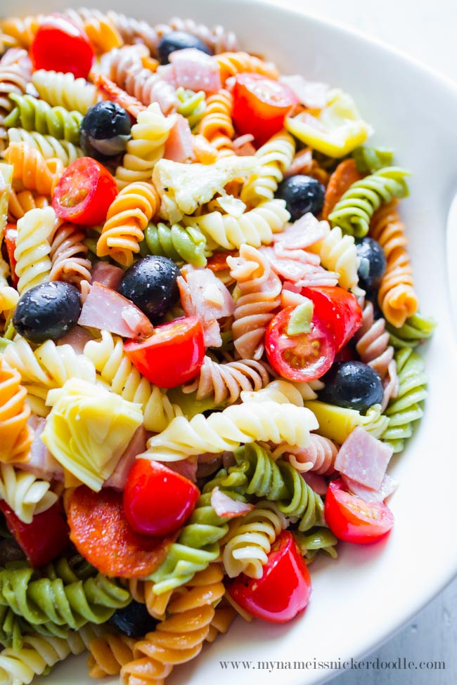 Artichoke Pasta Salad
 Summer Artichoke Pasta Salad My Name Is Snickerdoodle