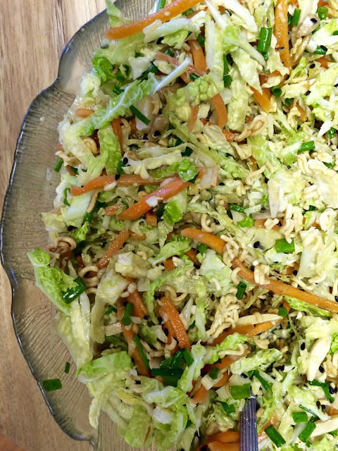 Asian Cabbage Salad
 Mennonite Girls Can Cook Crunchy Asian Cabbage Salad