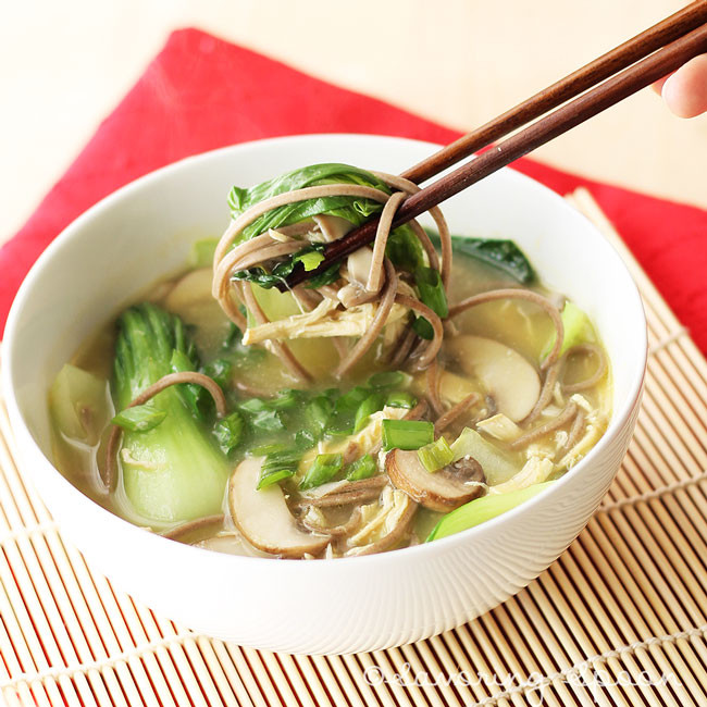 Asian Chicken Noodle Soup
 Asian Chicken Noodle Soup Savoring Spoon — Savoring Spoon