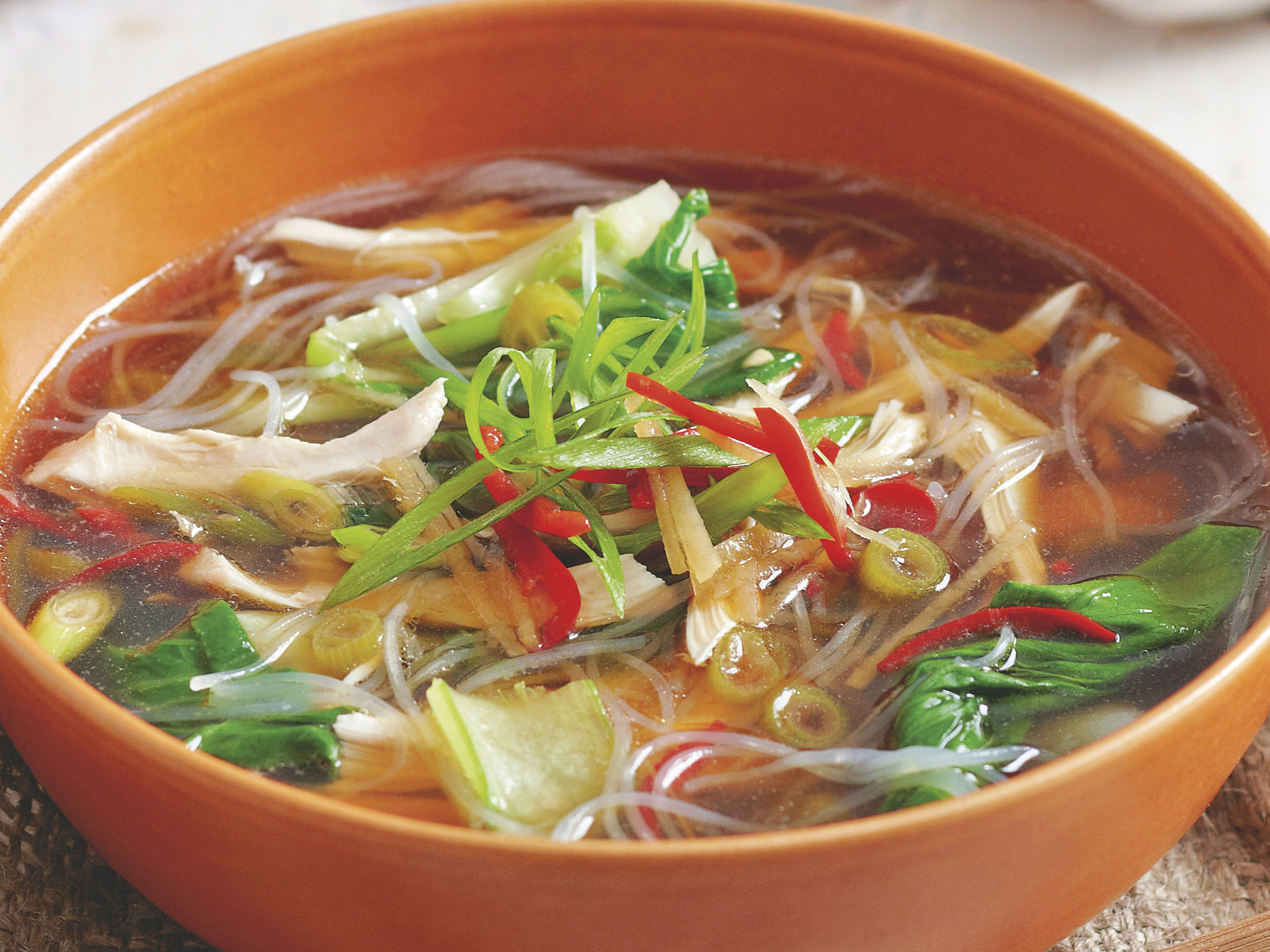 Asian Chicken Noodle Soup
 vermicelli noodle soup recipe