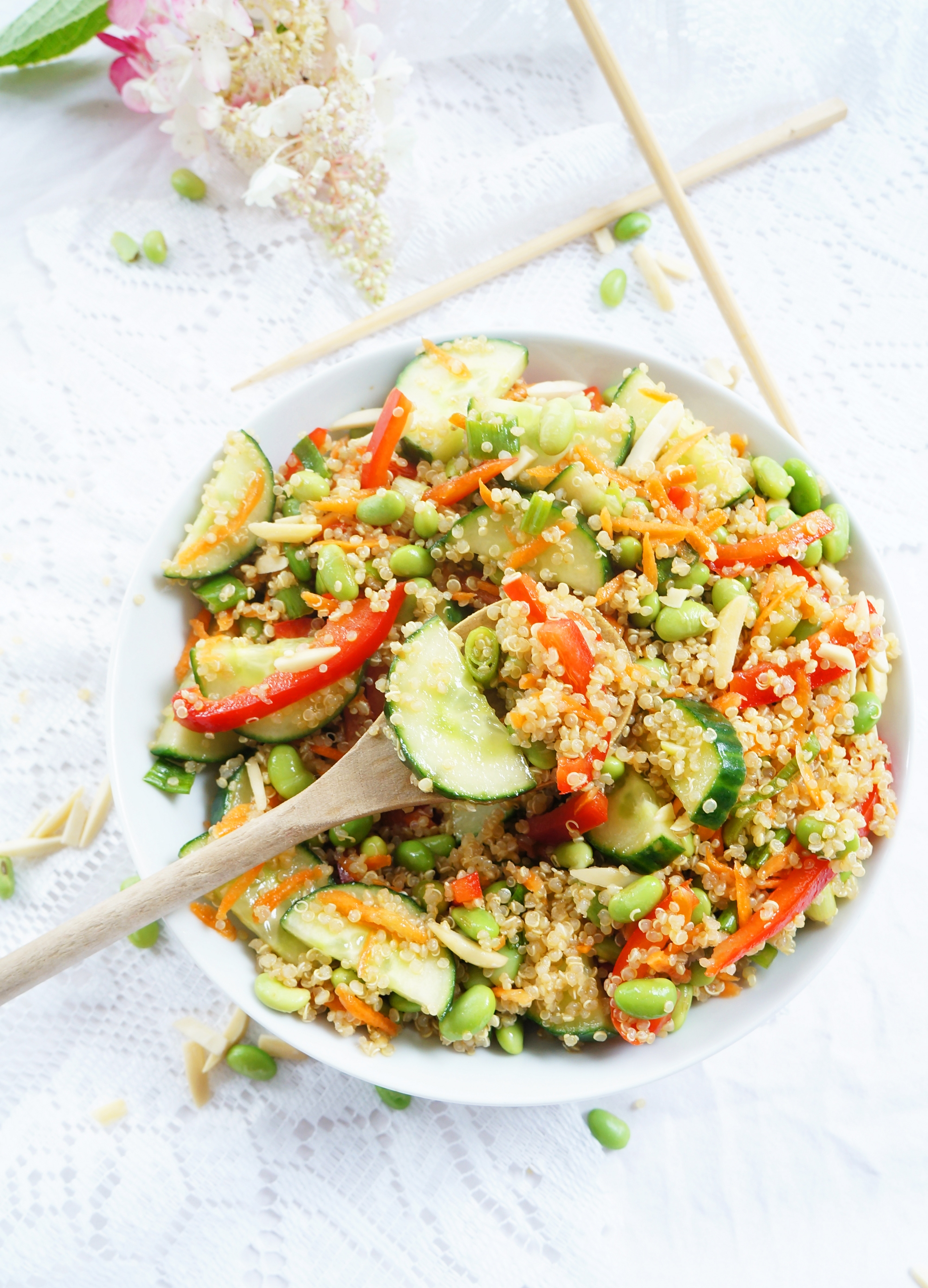 Asian Quinoa Salad
 Haute & Healthy Living Asian Quinoa & Edamame Salad