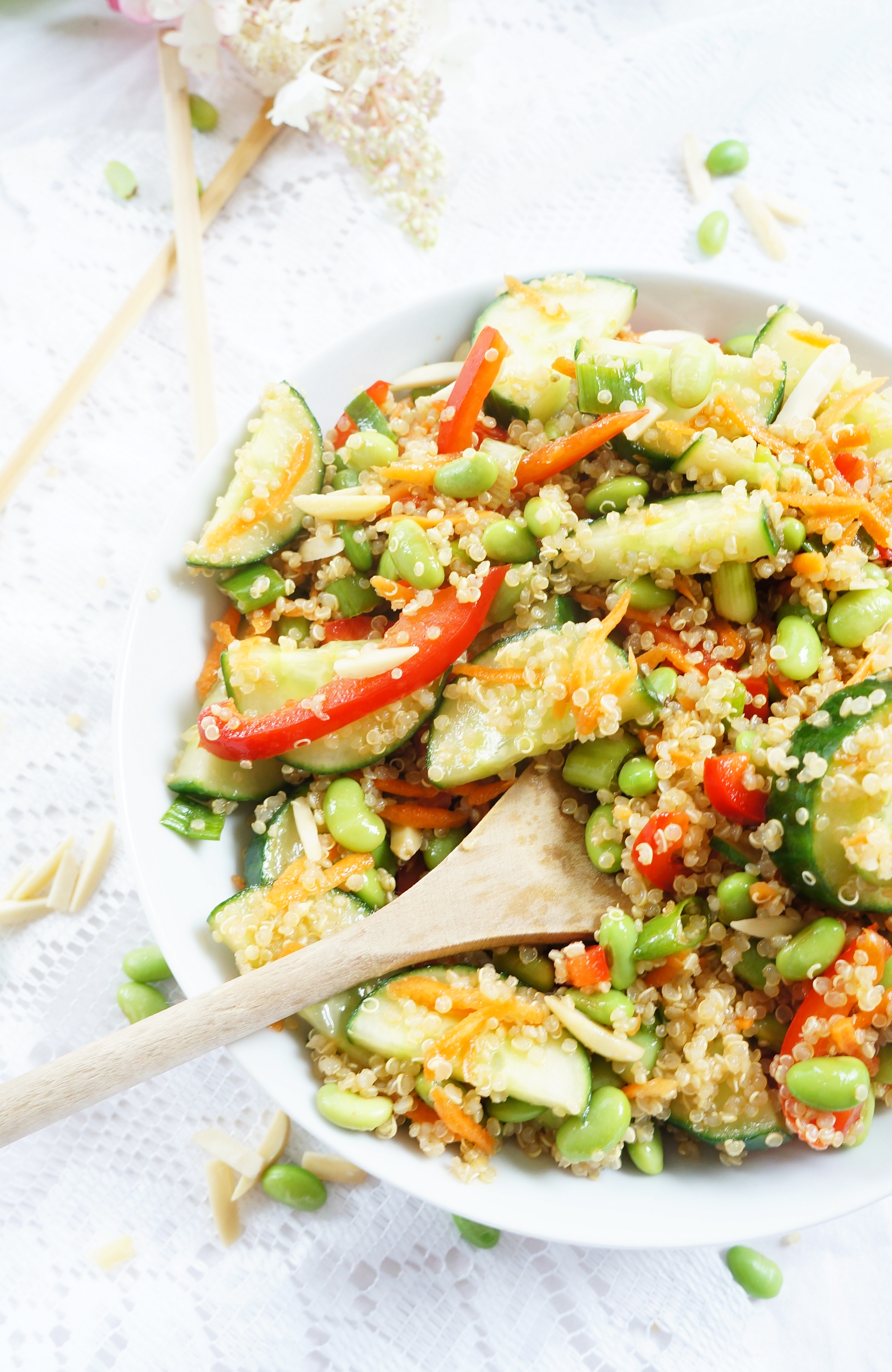 Asian Quinoa Salad
 Haute & Healthy Living Asian Quinoa & Edamame Salad