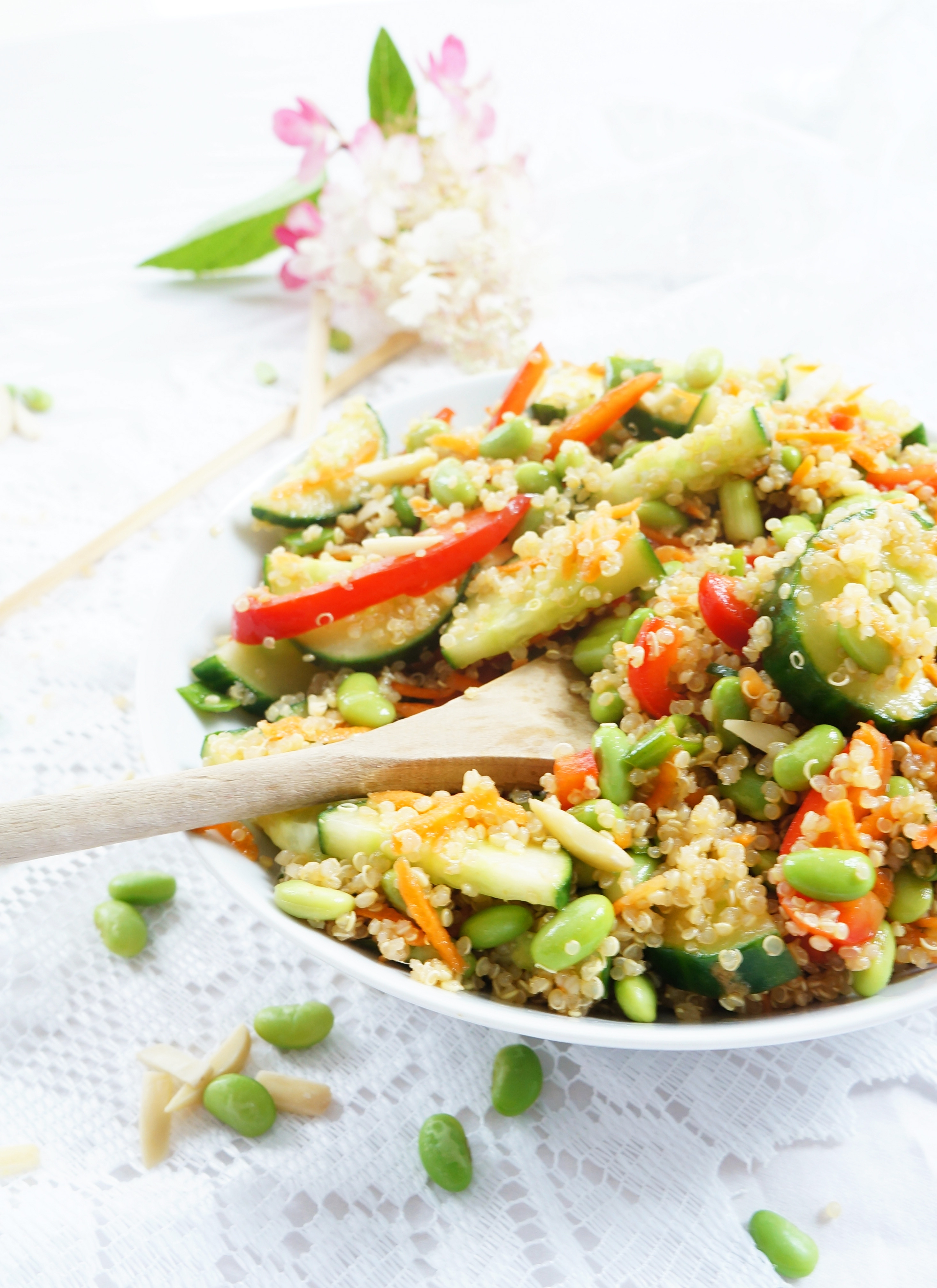 Asian Quinoa Salad
 Haute & Healthy Living Asian Quinoa & Edamame Salad