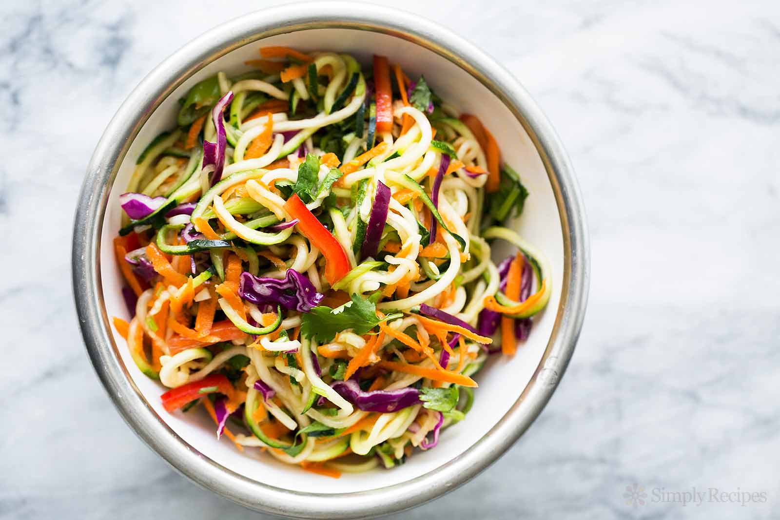 Asian Salad Recipes
 Asian Zucchini Noodle Salad Recipe