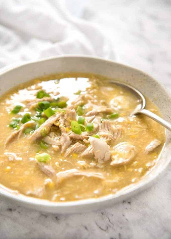 Asian Soup Recipes
 Chinese Corn Soup with Chicken