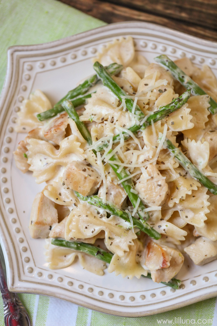 Asparagus Pasta Recipe
 Chicken and Asparagus Pasta