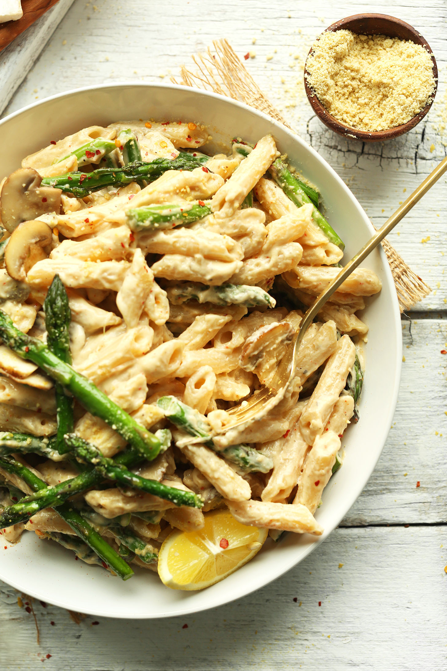 Asparagus Pasta Recipe
 Creamy Mushroom Asparagus Pasta Recipe