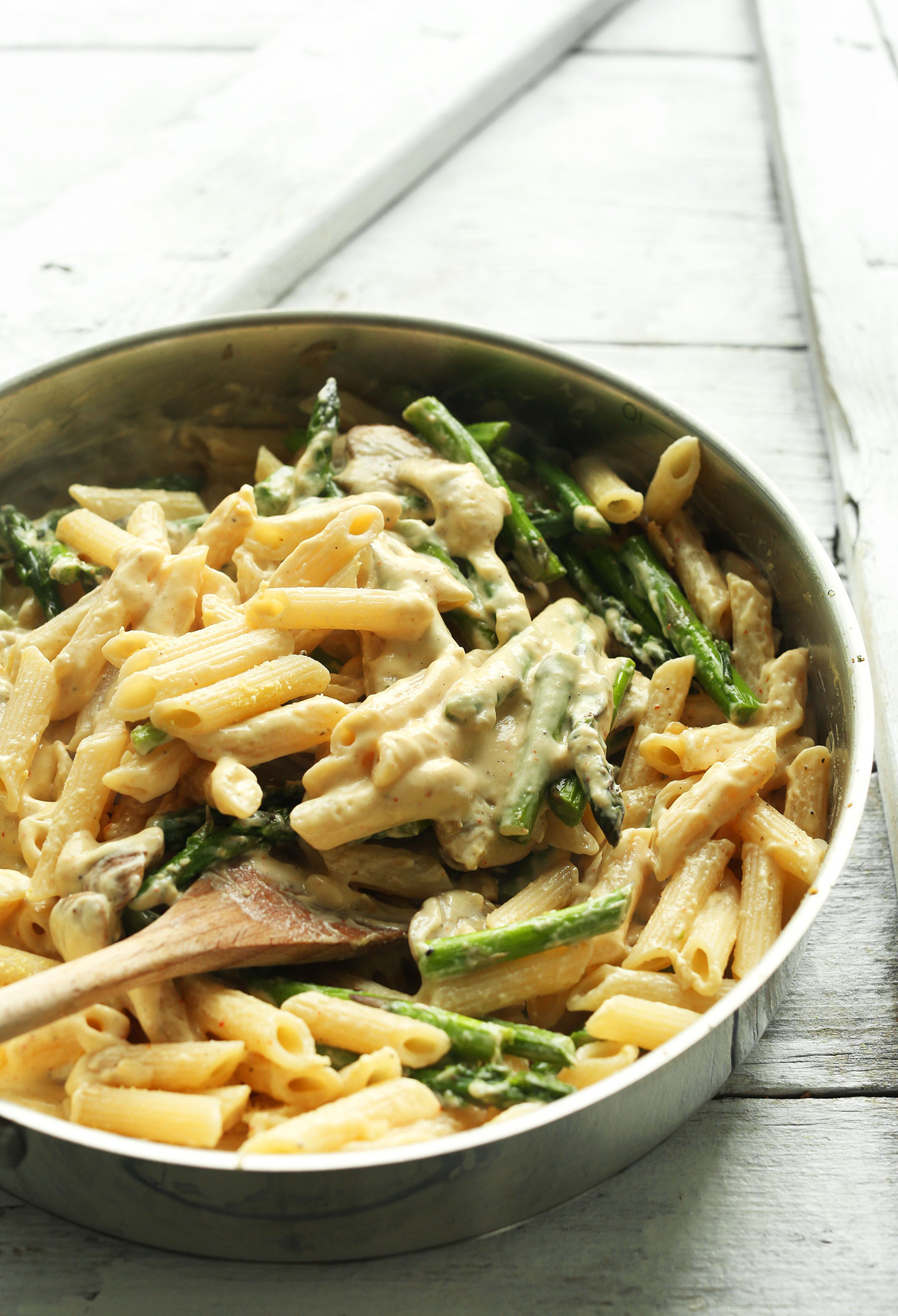 Asparagus Pasta Recipe
 Creamy Mushroom Asparagus Pasta Recipe