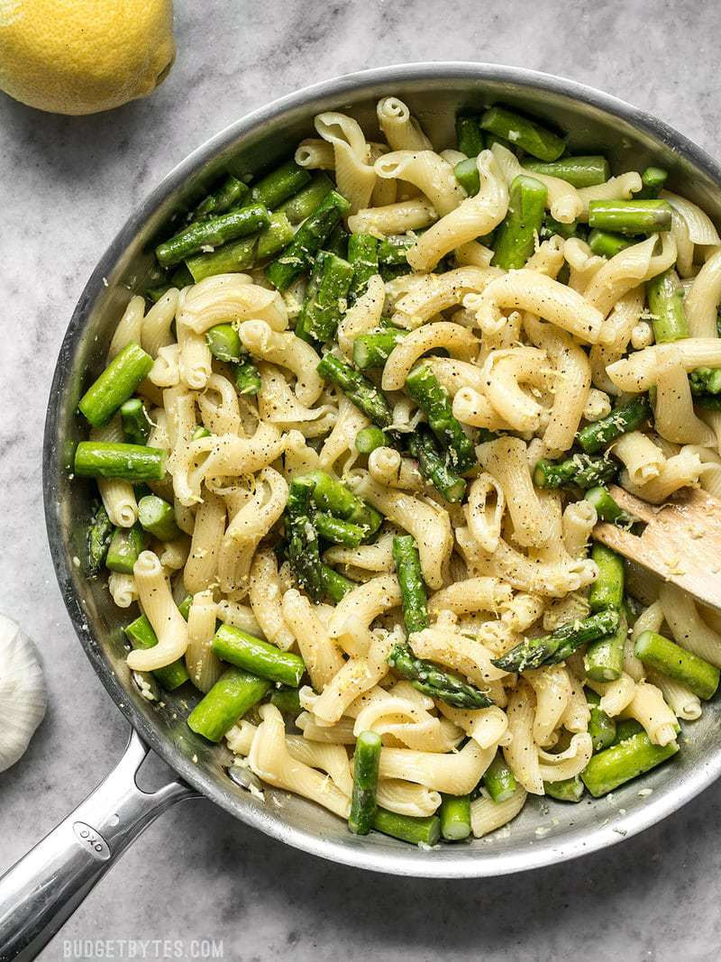 Asparagus Pasta Recipe
 Lemon Garlic Asparagus Pasta Bud Bytes