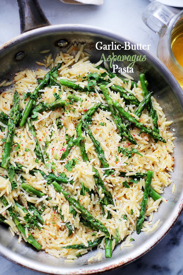 Asparagus Pasta Recipe
 Garlic Butter Asparagus Pasta Recipe