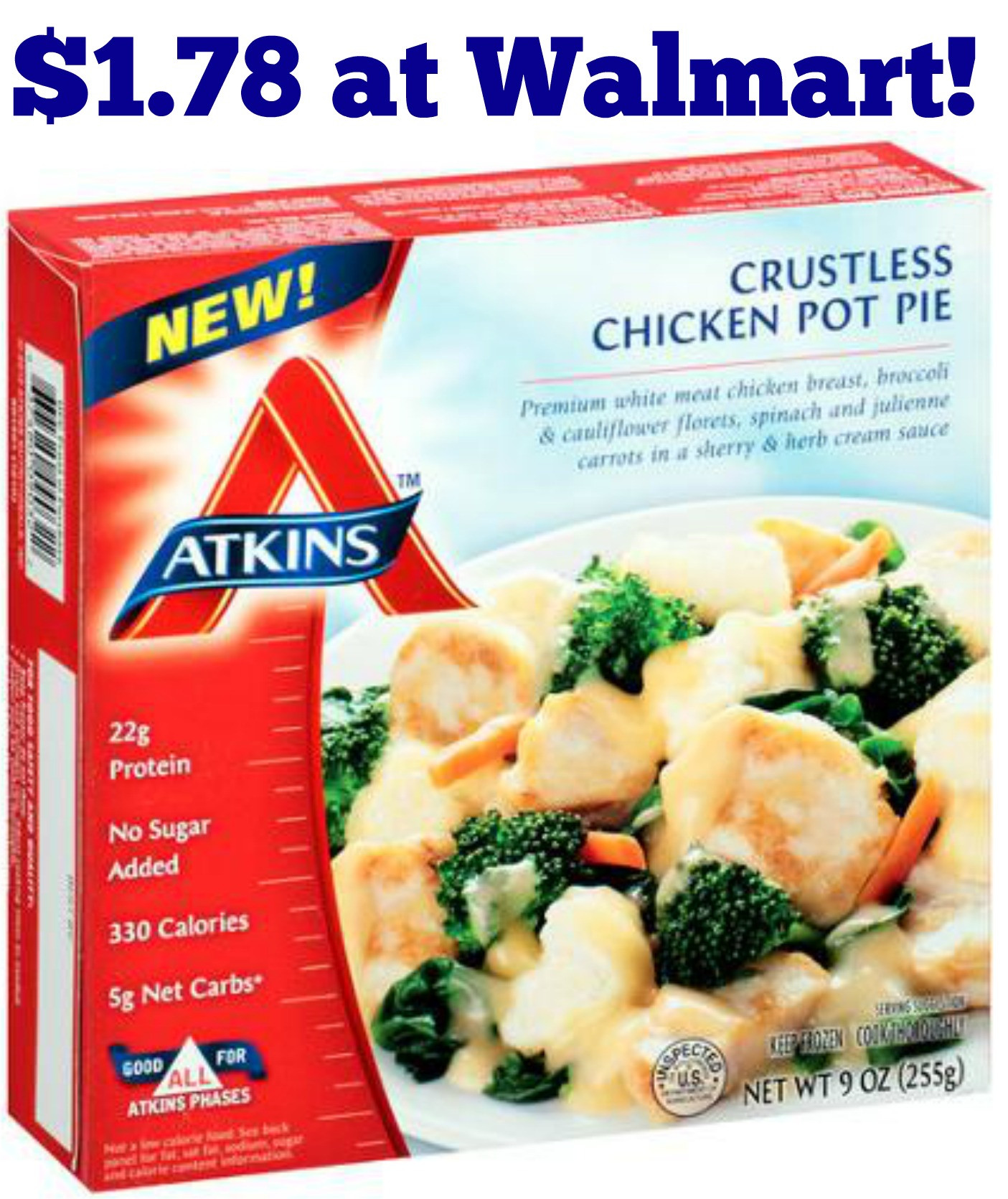 Atkins Frozen Dinners
 Atkins Frozen Meals $1 78 at Walmart AddictedToSaving