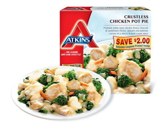 Atkins Frozen Dinners
 Crustless Chicken Pot Pie