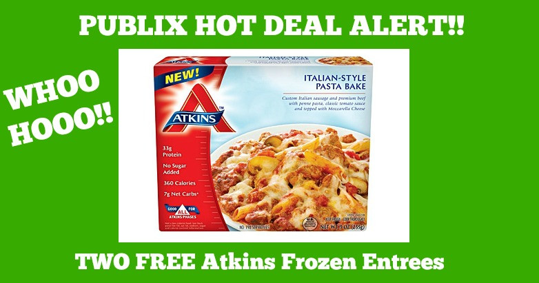 Atkins Frozen Dinners
 Publix Hot Deal Alert FREE Atkins Frozen Entrees Until 3 9