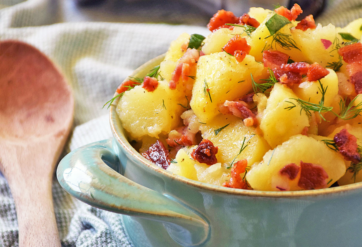 Authentic German Potato Salad Recipe
 Authentic German Potato Salad SundaySupper