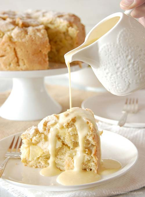 Authentic Irish Dessert
 Authentic Irish Apple Cake with Custard Sauce Recipe