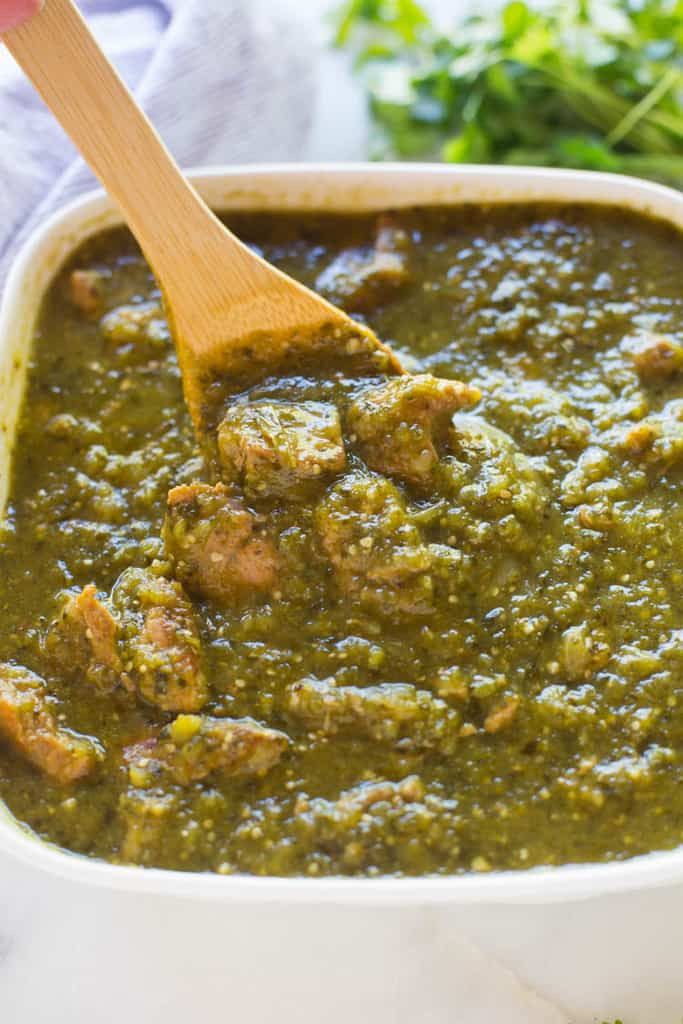 Authentic Pork Green Chili Recipe
 Pork Chile Verde recipe Tastes Better from Scratch