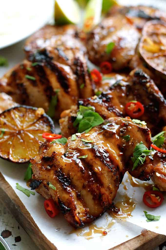 Authentic Thai Recipes
 Grilled Marinated Thai Chicken Gai Yang