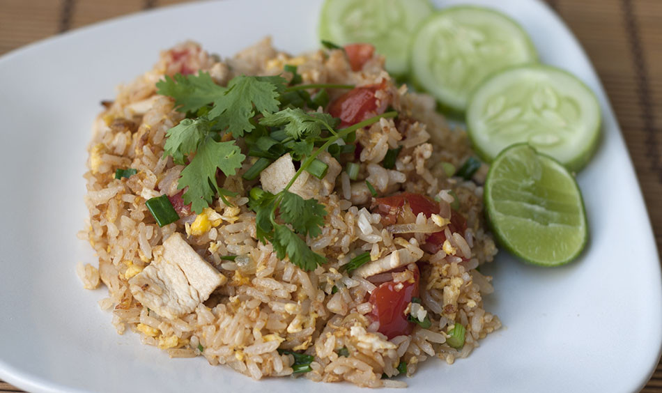 Authentic Thai Recipes
 Thai Fried Rice with Chicken Real Thai Recipes