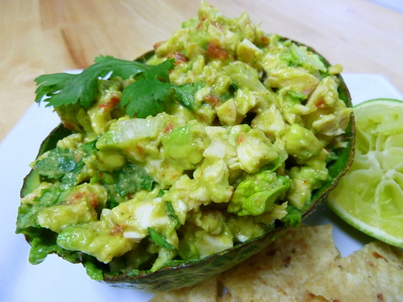 Avacado Chicken Salad
 Cookin Cowgirl Avocado Chicken Salad in Avocado Boats