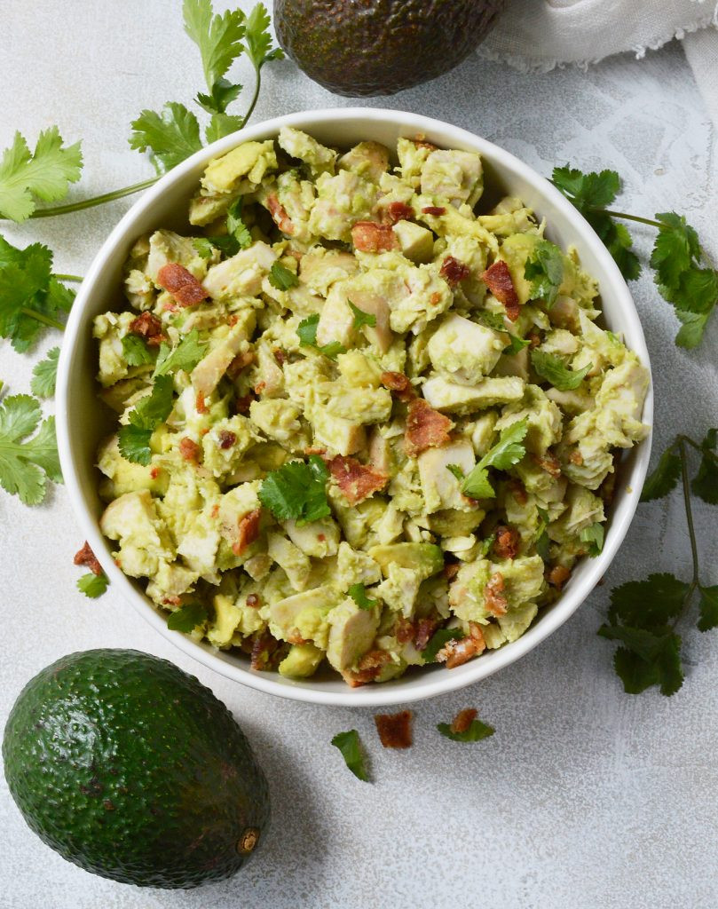 Avacado Chicken Salad
 Bacon Avocado Chicken Salad Whole30 Recipe WonkyWonderful