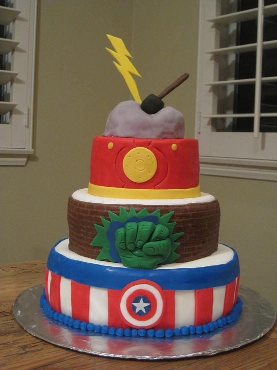 Avengers Birthday Cake
 Avengers Birthday Cakes and Cupcakes