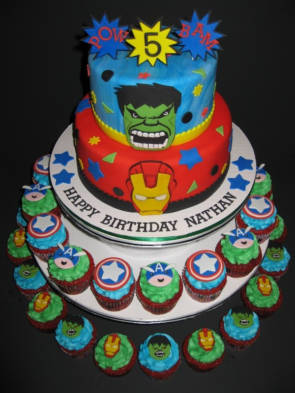 Avengers Birthday Cake
 Avengers Birthday Cakes and Cupcakes