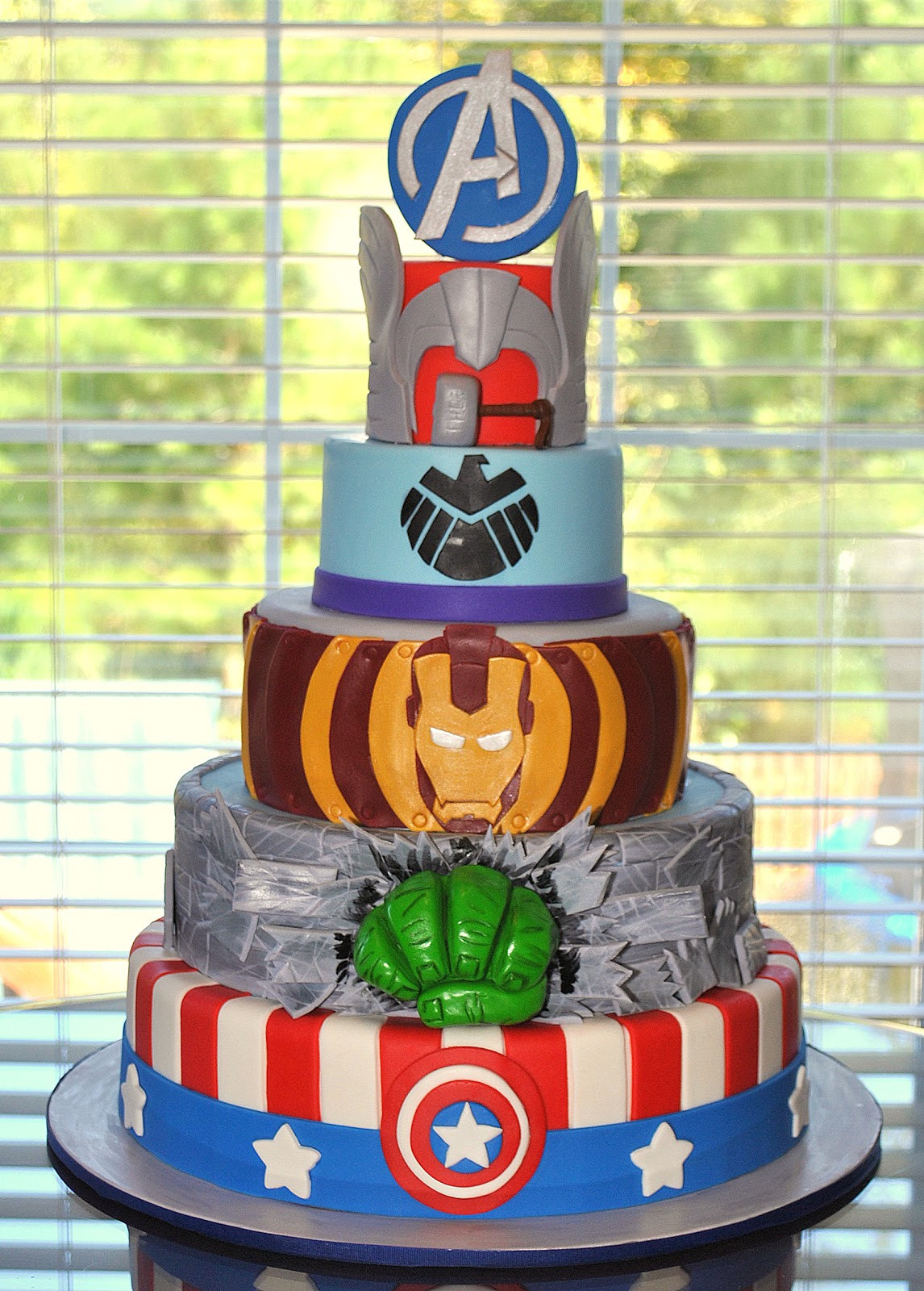 Avengers Birthday Cake
 Hope s Sweet Cakes Avengers Cake and Party