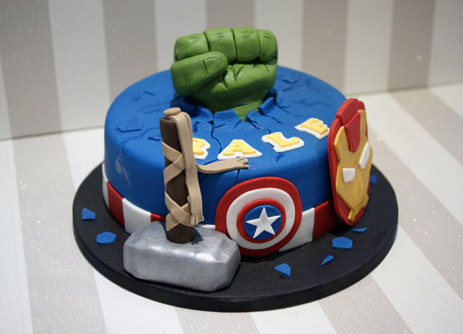 Avengers Birthday Cake
 Avengers themed Birthday Cake Bakealous