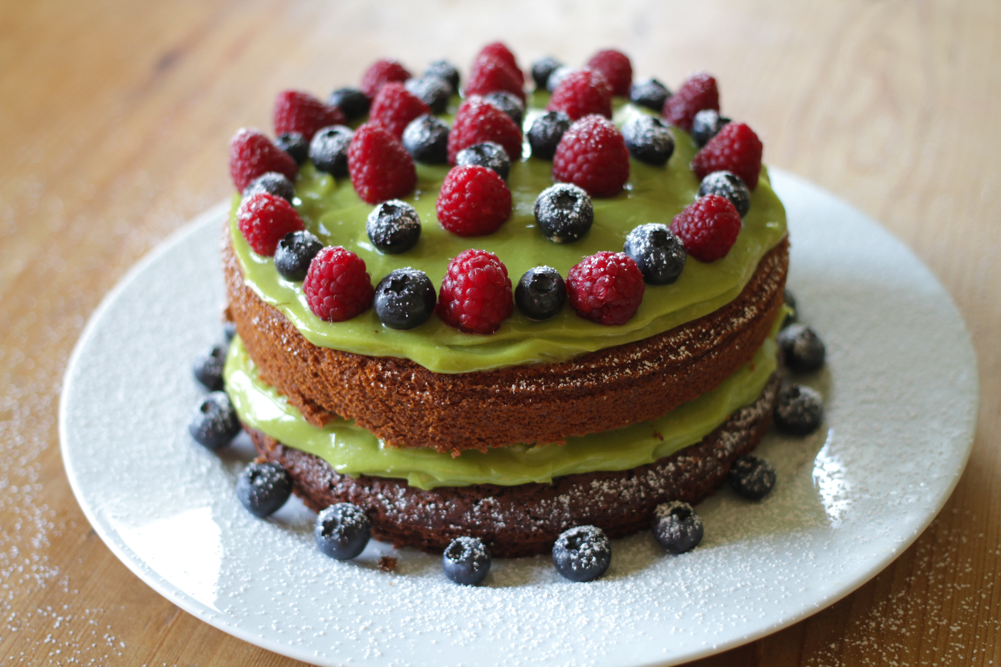 Avocado Chocolate Cake
 Chocolate Cake with Avocado Frosting