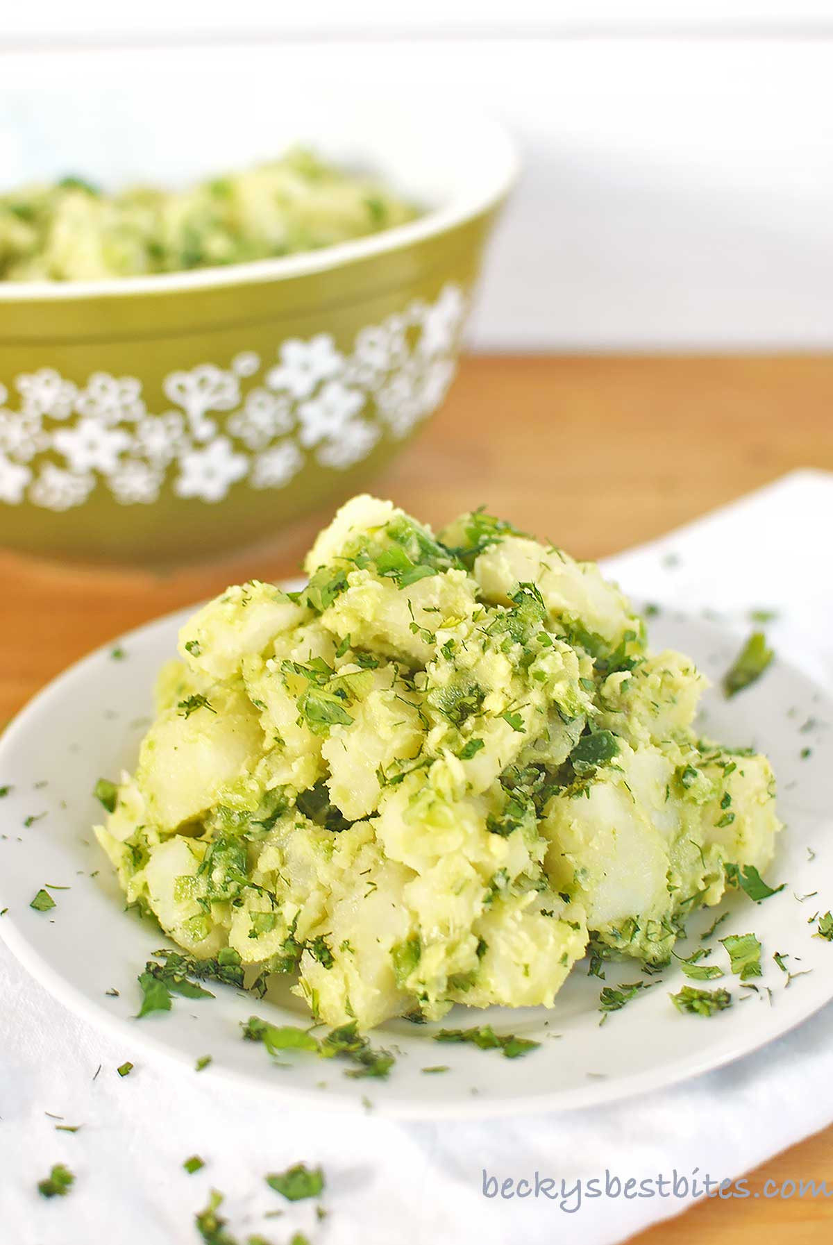 Avocado Potato Salad
 Vegan Avocado Potato Salad with Dill & Cilantro