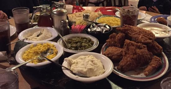 Babes Fried Chicken
 Fried chicken mashed potatoes gravy corn green beans