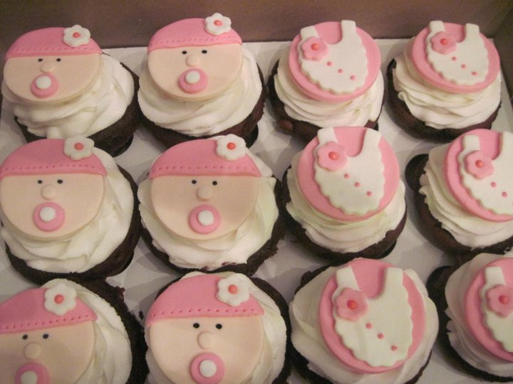 Baby Shower Cupcakes For Girls
 Think Sweet Girl Baby Shower Cupcakes 11 20 10