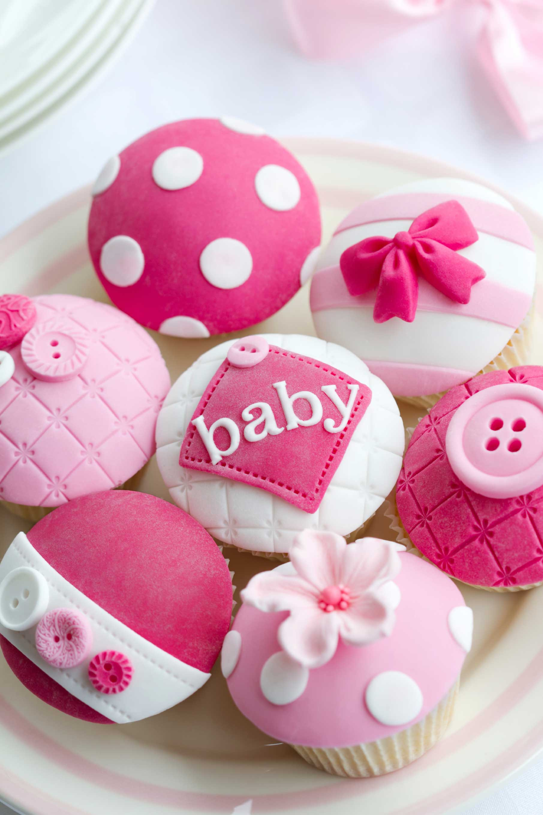 Baby Shower Cupcakes
 Baby Shower Cakes Gallery Pink Frosting Parties Team