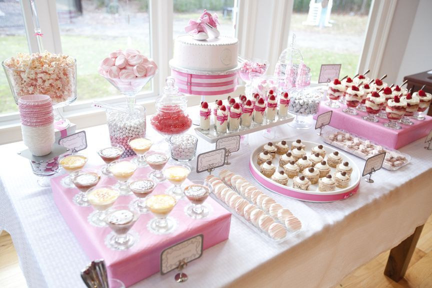 Baby Shower Dessert Bar
 Glam Baby Shower rfect dessert bar