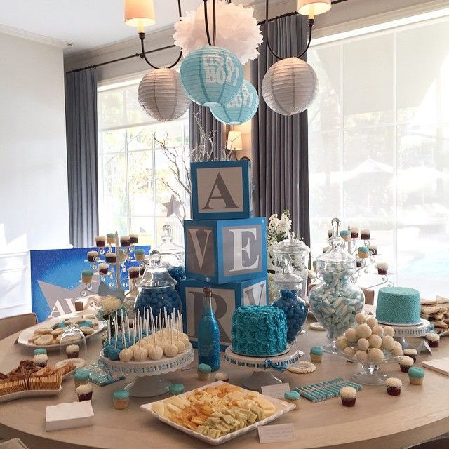 Baby Shower Dessert Table For Boy
 Baby Shower for a boy "Twinkle Twinkle Little Star