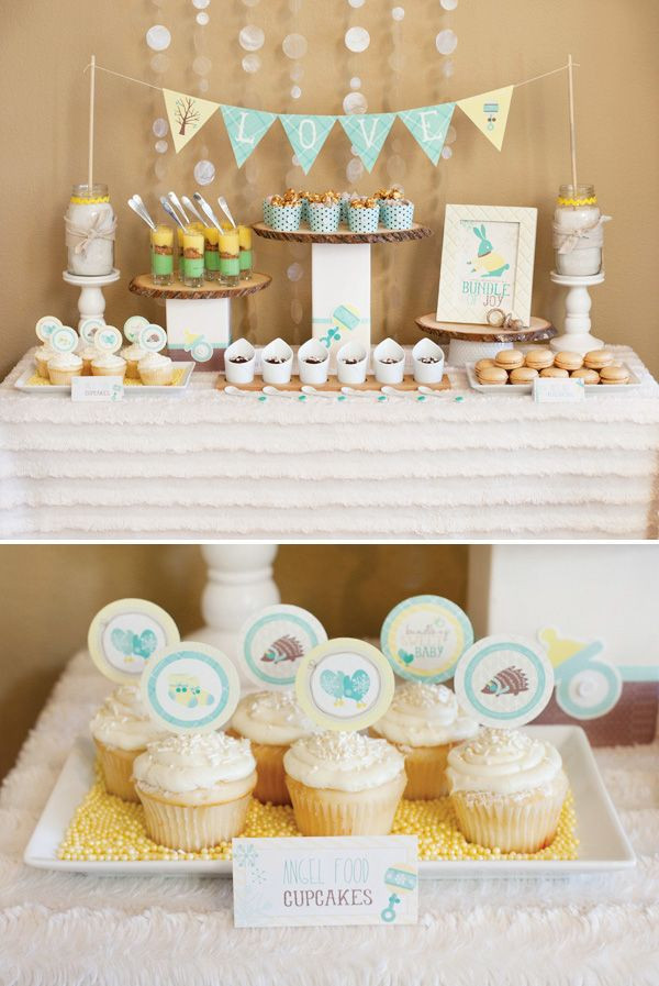 Baby Shower Dessert Table For Boy
 Bundle Up Baby Winter Baby Shower Part 2 Mini