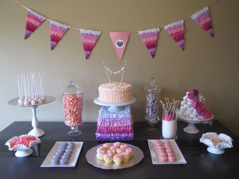 Baby Shower Dessert Table For Boy
 Dessert Table Pretty in Pink Baby Shower