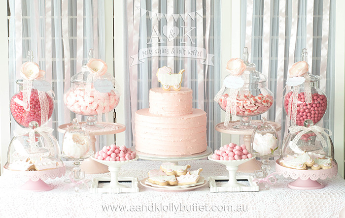 Baby Shower Dessert Table
 PRETTY IN PINK BABY SHOWER Oh It s Perfect