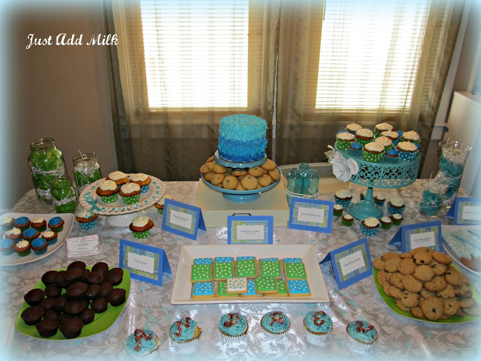Baby Shower Dessert Table
 Just Add Milk Baby Shower Desserts and Table