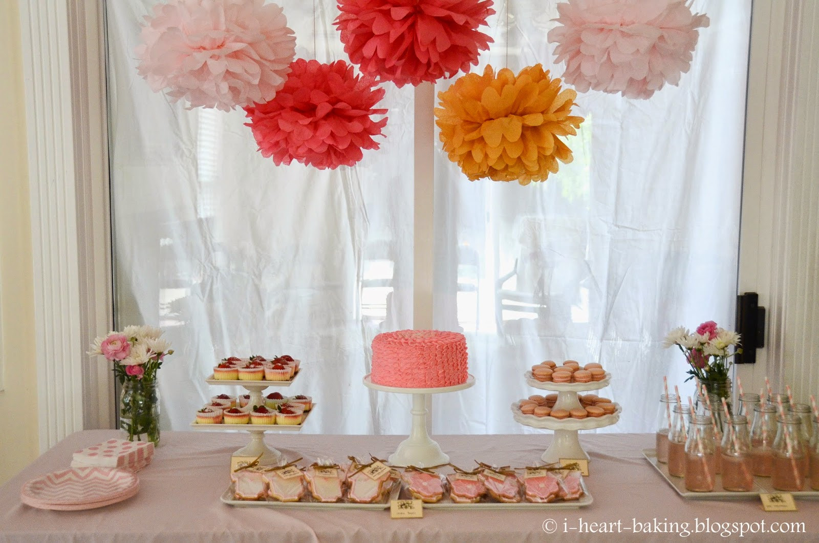 Baby Shower Desserts
 i heart baking pink baby shower dessert table sugar