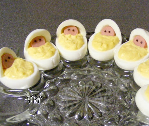 Baby Shower Deviled Eggs
 Newborn Babies Deviled Eggs Baby Shower by Diane V Key