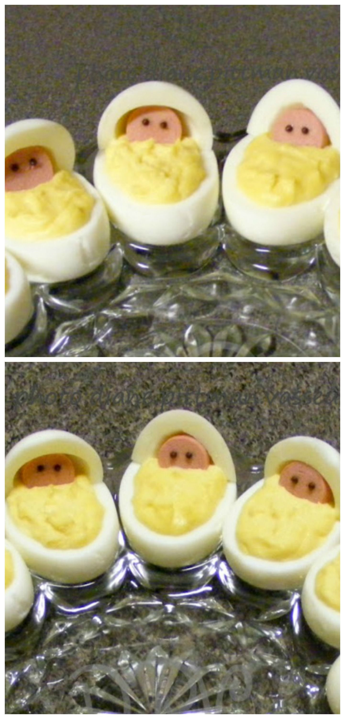 Baby Shower Deviled Eggs
 Newborn Babies Deviled Eggs Fun idea for a baby shower