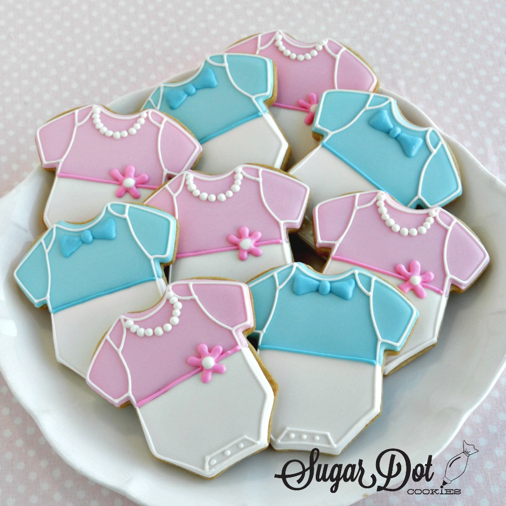 Baby Shower Sugar Cookies
 and bow ties for the little men