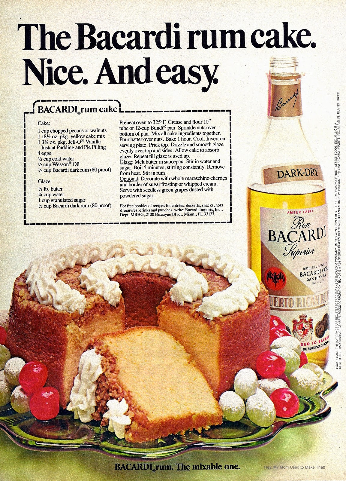 Bacardi Rum Cake Recipe
 Farm Girl Pink Holiday Baking Bacardi Rum Cake