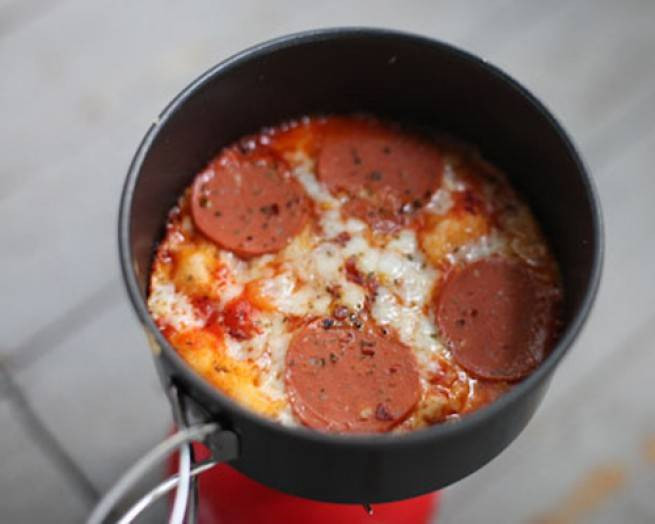 Backpacking Dinner Ideas
 Camp Stove Pizza