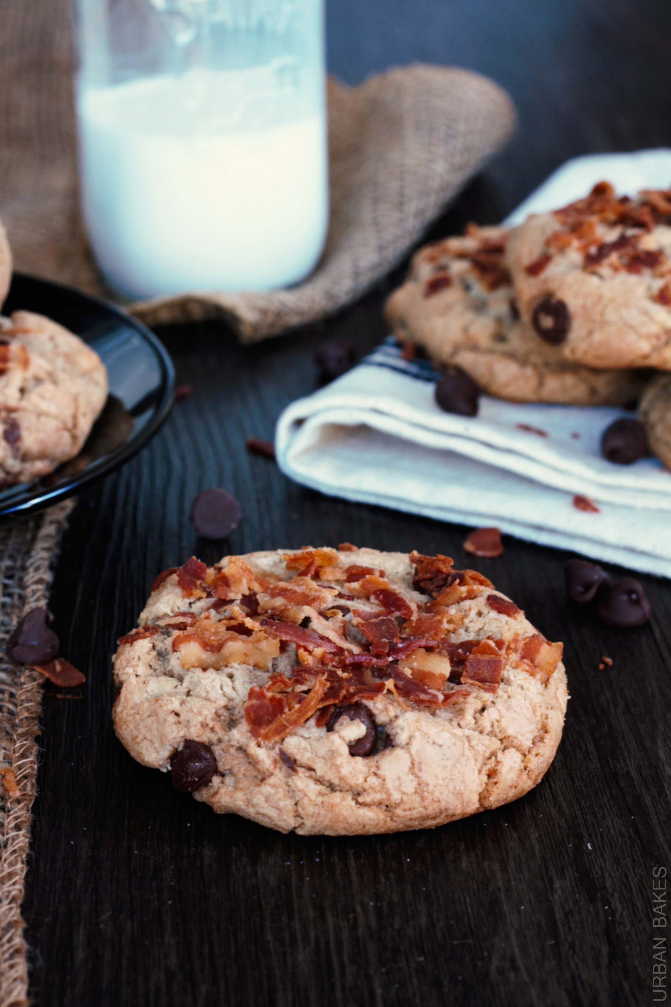 Bacon Chocolate Chip Cookies
 URBAN BAKES Browned Butter Bacon Chocolate Chip