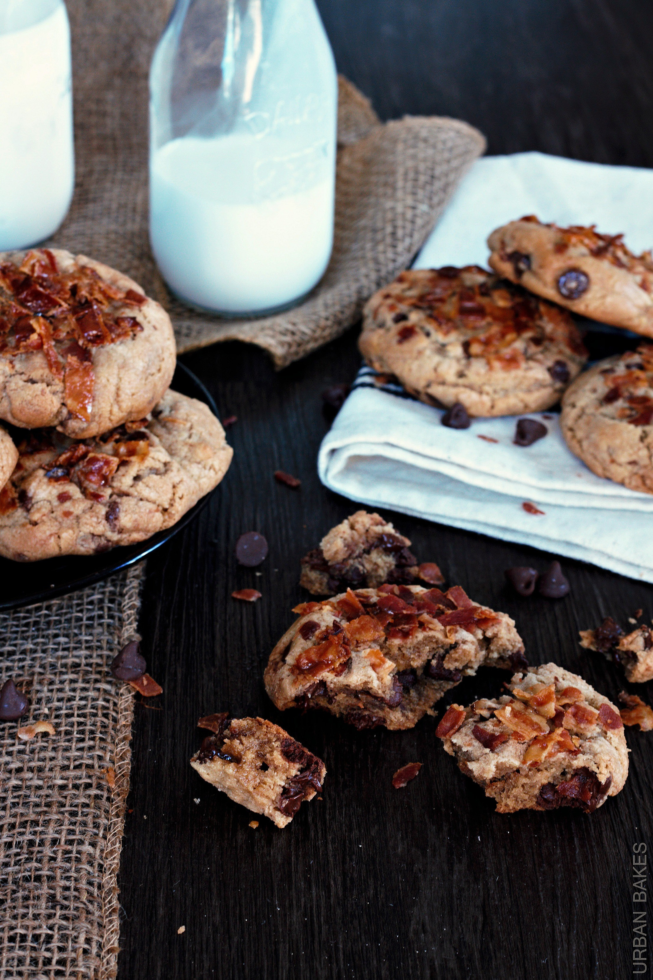Bacon Chocolate Chip Cookies
 URBAN BAKES Browned Butter Bacon Chocolate Chip