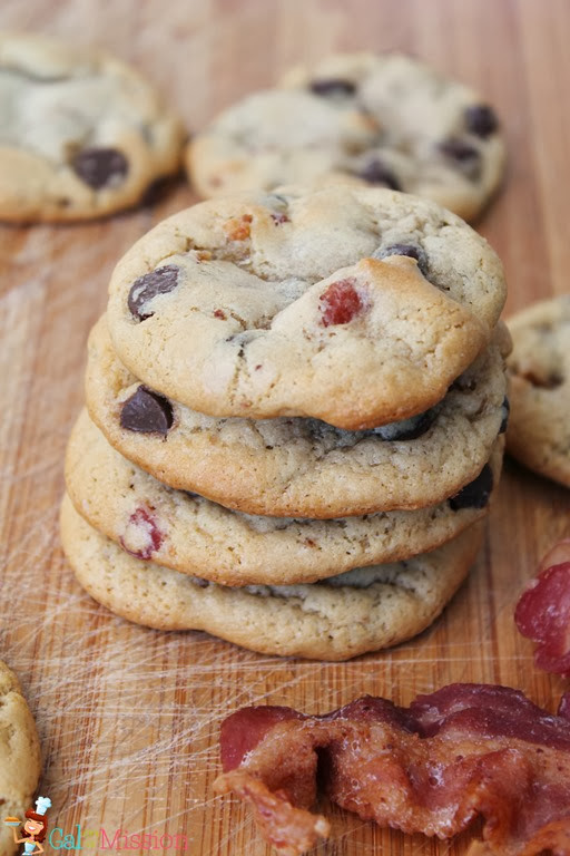 Bacon Chocolate Chip Cookies
 Ginger Snap Crafts 14 Treats to Ring in the New Year