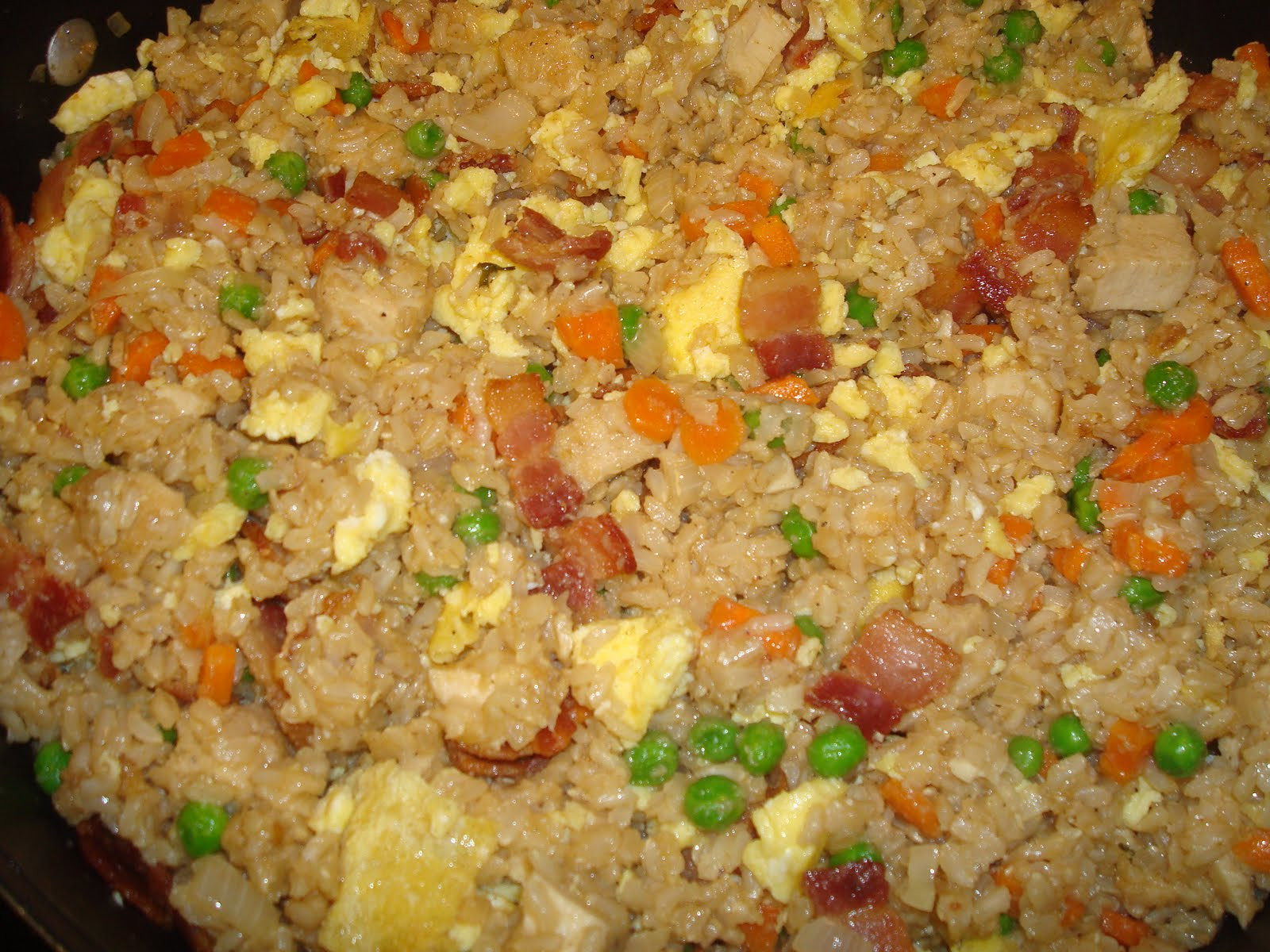 Bacon Fried Rice
 menu managed Chicken and Bacon Fried Rice